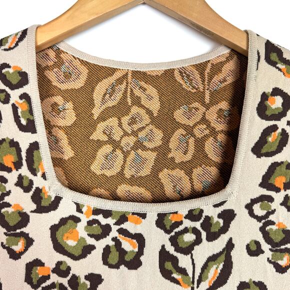 Floral Knit Tank Top Size Small Made in Italy - Picture 3 of 6